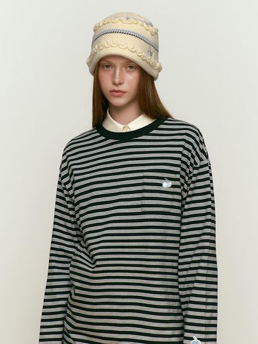 RED Stripe Pocket Long Sleeve [Black] - KIRSH - Modalova