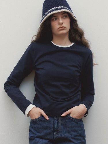 BASIC LONG SLEEVE T-SHIRTS - NAVY - Bensimon - Modalova