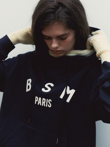 BSM PATCH LOGO HOODY - NAVY - Bensimon - Modalova