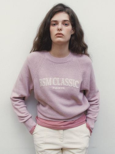 BSM CLASSIC KNIT PULLOVER - PINK SAND - Bensimon - Modalova