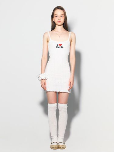 LOVE GURLS LONG SLEEVELESS WHITE - asif_CALIE - Modalova