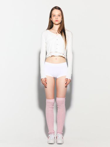 GURLS BASIC CARDIGAN WHITE - asif_CALIE - Modalova