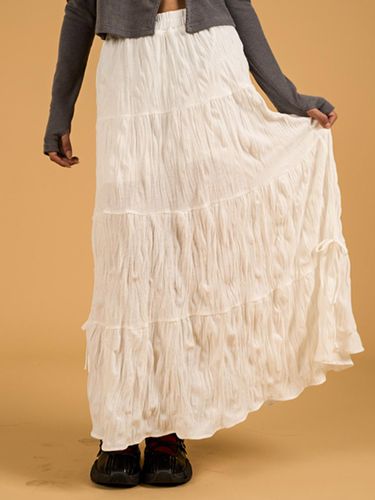 Cancan Mamong Ribbon Pleats Long skirt [] - KOLEAT - Modalova