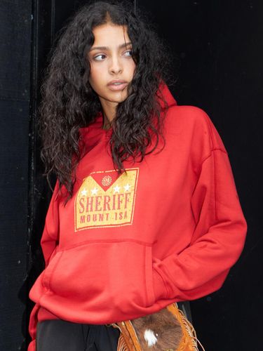 SHERIFF HOODIE SWEATSHIRT _ RED - murra aer - Modalova