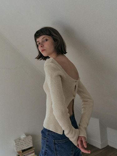 Backless over drop knit () - RAPHAEL - Modalova