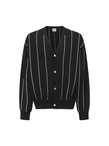 Striped Cardigan_D6WAM24001BKX - LE CASHMERE - Modalova