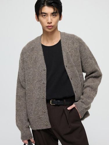 Oversized Fit Alpaca Brushed Cardigan - TNGT - Modalova