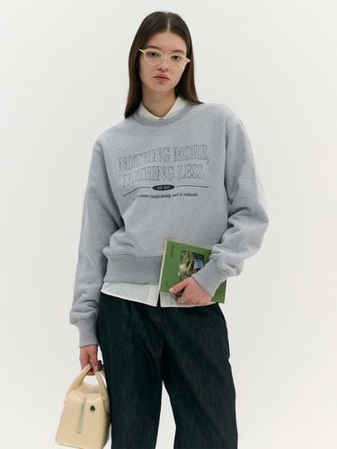 GRAPHIC ROUND SWEATSHIRT (ash gray) - MOAT - Modalova