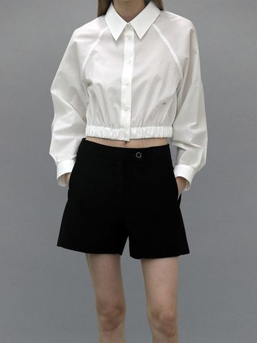 BANDING CROP SHIRT (off white) - MOAT - Modalova