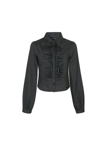 ELIN SHIRRING SHIRT charcoal - PAIN OR PLEASURE - Modalova