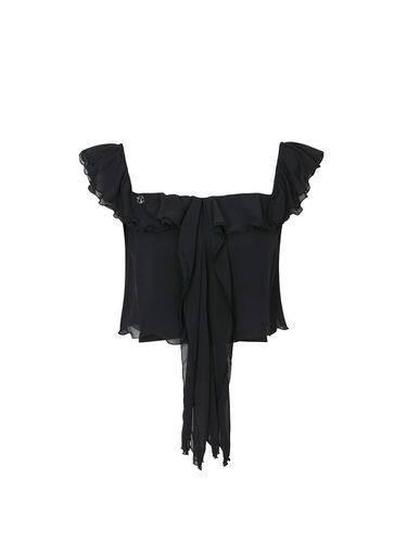 ROSALIE FRILL TOP black - PAIN OR PLEASURE - Modalova