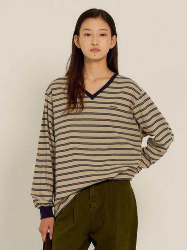 Collin Stripe T-shirt (Beige) - sienne - Modalova