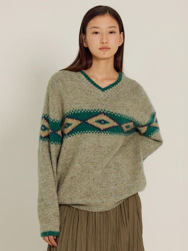 Anderson Wool Knit (Khaki) - sienne - Modalova