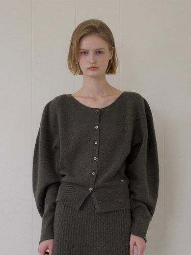 WHOLE GARMENT CARDIGAN_KHAKI BROWN - ovbeige - Modalova