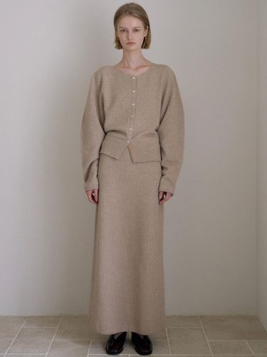 WHOLE GARMENT SKIRT_SAND BEIGE - ovbeige - Modalova