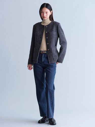 Tweed Midi Jacket - Ash - kuho plus - Modalova