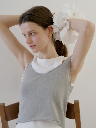 Ballet Both Sides Knit Sleeveless - lettera - Modalova