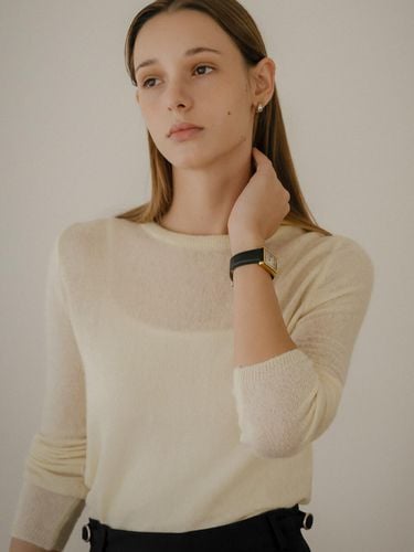 Thin basic logo knitwear_Buttery Yellow - KNOWN BETTER - Modalova