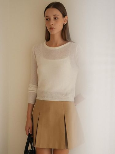 Thin basic logo knitwear_White - KNOWN BETTER - Modalova