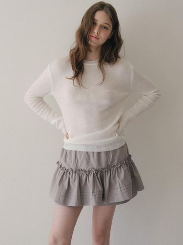 Exclusive] Frill Banding Mini Cancan Skirt - lettera - Modalova