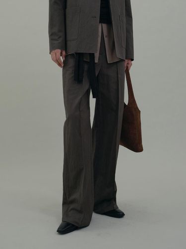 Denim Like Straight Pants (brown) - OWN FEATURE COLOUR.OFC - Modalova