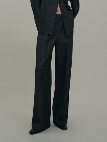 Denim Like Straight Pants (black) - OWN FEATURE COLOUR.OFC - Modalova