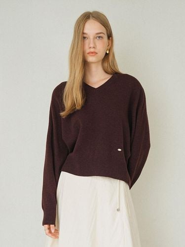 Minimal V-Neck Wool Knit NEK4WP919 - on&on - Modalova