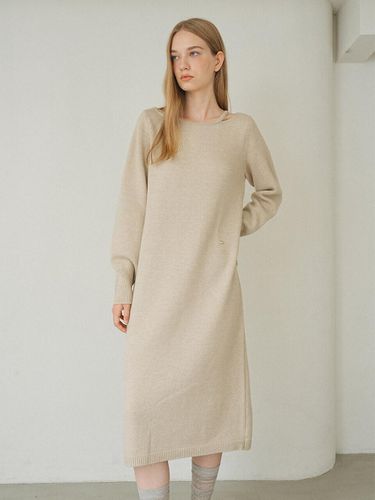 Neck Strap Detail Knit Dress NEK4WO931 - on&on - Modalova