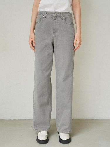 Gray Dying Denim Pants NEJ4AL832 - on&on - Modalova