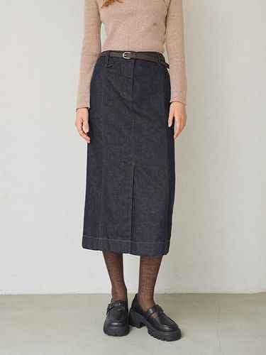 Slit Denim Long Skirt NEJ4AS706 - on&on - Modalova