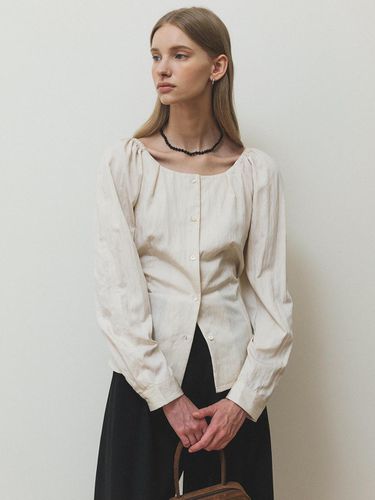 Boat-neck strap blouse - AUBARD - Modalova