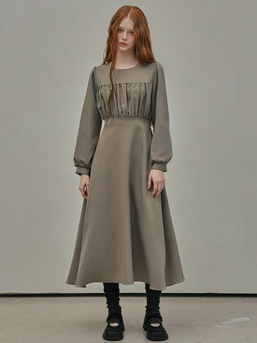 Adele Shirring Flare Long dress - TWEE - Modalova