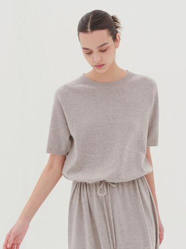 Cashmere Waist String Knit Dress _Grey - ACUD - Modalova