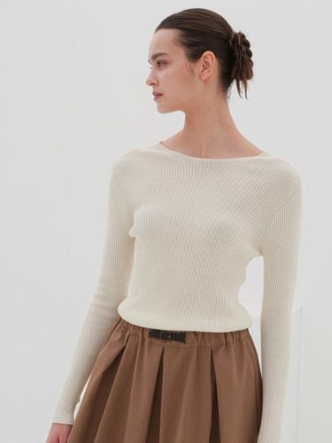 Round Neck Ribbed Knitwear - ACUD - Modalova