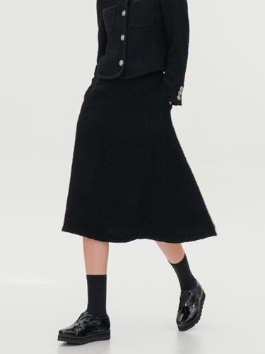 Tweed Flare Skirt _Black - ACUD - Modalova