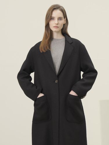 Knitted Wool Single Coat _Black - ACUD - Modalova