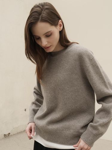 Round Neck Wool Knitwear _Grey - ACUD - Modalova