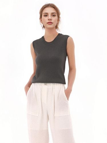 U neck Sleeveless Knitwear _Grey - ACUD - Modalova