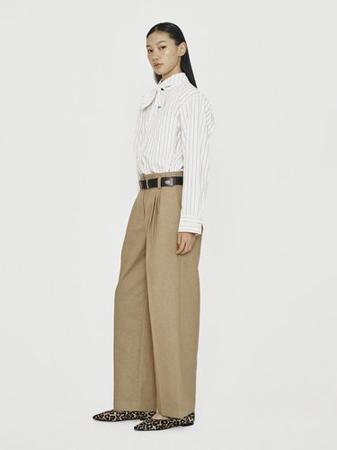 Tuck Point Cotton Pants_LFPNW24320BEX - LUCKY CHOUETTE - Modalova