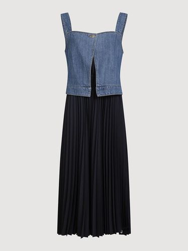 Denim Woven MIX Pleats Dress_LFDAA24130XXX - LUCKY CHOUETTE - Modalova