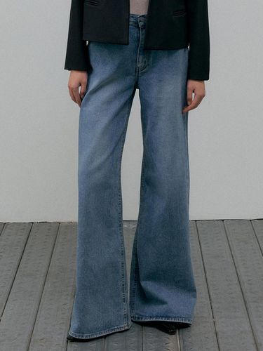 Wide denim trouser blue L098 - L’oiE - Modalova