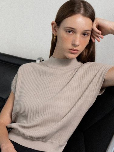 Half-Neck Half-Turtleneck Straight Knitwear - L’oiE - Modalova