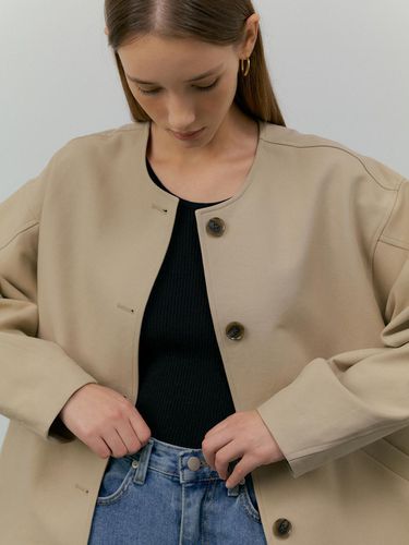 Sleeve Volume Round Jacket L124 - L’oiE - Modalova