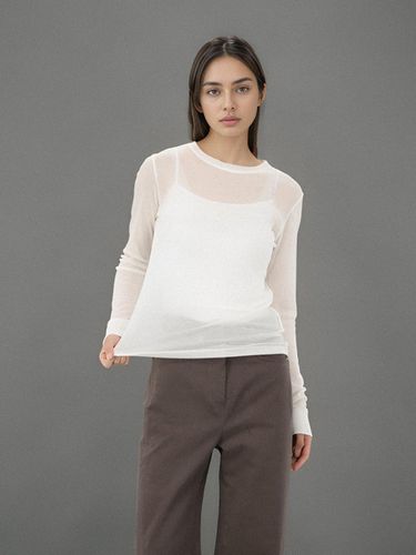 Long Sleeve Slim T-shirt _White - ACUD - Modalova