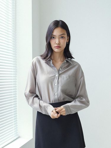 Lisboa Silky Shirt (Windy Dunes) - Le Metier - Modalova