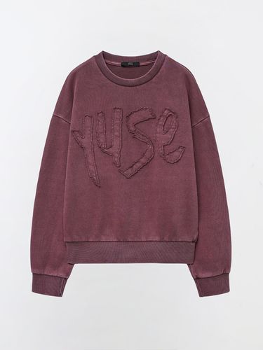 PIGMENT WASHING LOGO PATCH SWEAT SHIRT TOP - VINTA - YUSE - Modalova