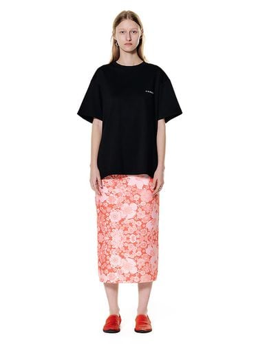 Flower Midi Skirt (Orange) - YUNSE - Modalova