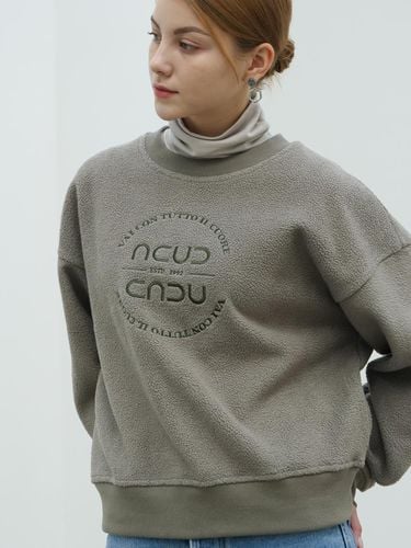 Boucle Logo Sweatshirt _Khaki - ACUD - Modalova