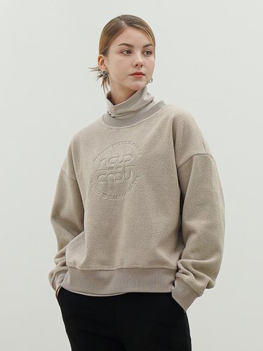 Boucle Logo Sweatshirt _Beige - ACUD - Modalova