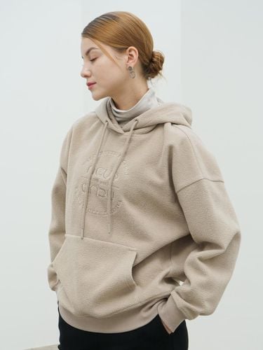 Boucle Logo Hoodie_Beige - ACUD - Modalova